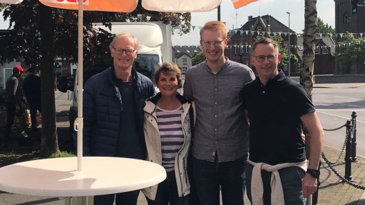 Vorstandsmitglied Manfred Nellesen und die Ratsmitglieder Anita Schüler, Dr. Sebastian Nellesen und Mark Kuijpers (v.l.)