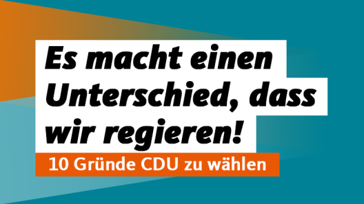 Es macht einen Unterschied, dass wir regieren!