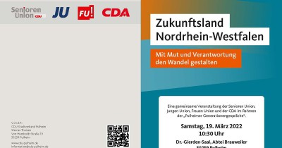 Zukunftsland Nordrhein-Westfalen - Mit Mut und Verantwortung den Wandel gestalten