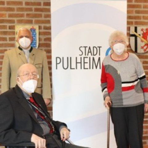 Dr. Clemens Kopp, Christoph Hittmeyer, Lotte Pelzer, Bürgermeister Frank Keppeler