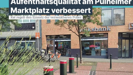 Marktplatz Pulheim - Aufenthaltsqualität gesteigert
