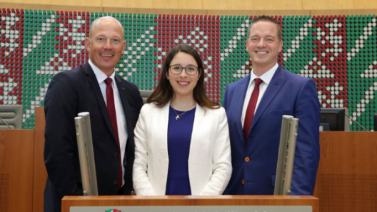 Frank Rock, Romina Plonsker und Gregor Golland (v. l.)